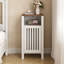 Ensemble de 2 tables de bout, canapé de ferme avec porte grillagée, tables d'appoint pour le salon et la chambre à coucher-101753886