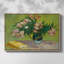 Vase avec des lauriers roses et des livres, 1888 - Vincent van Gogh, toile tendue avec châssis-487630537-487630530