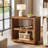 Solid Wood End Table, 3-Tier Side Table