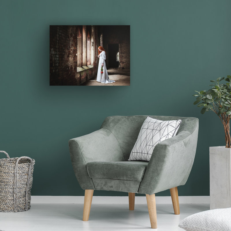 Art sur toile «Rose Magalena Russocka», H 18 po x l 24 po