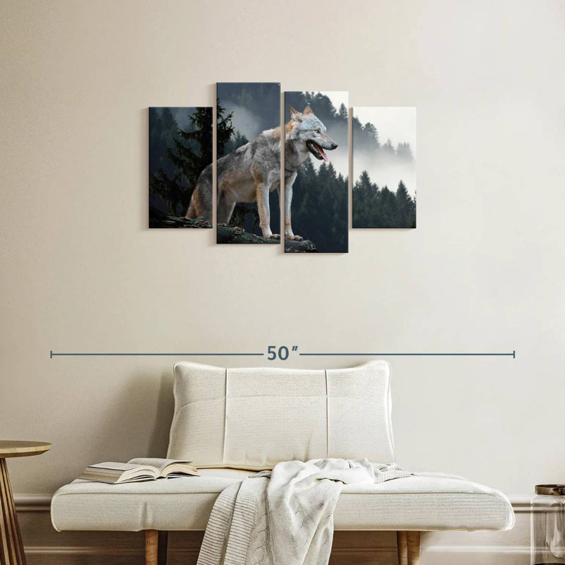 Timber Wolf, 22" H x 36" W