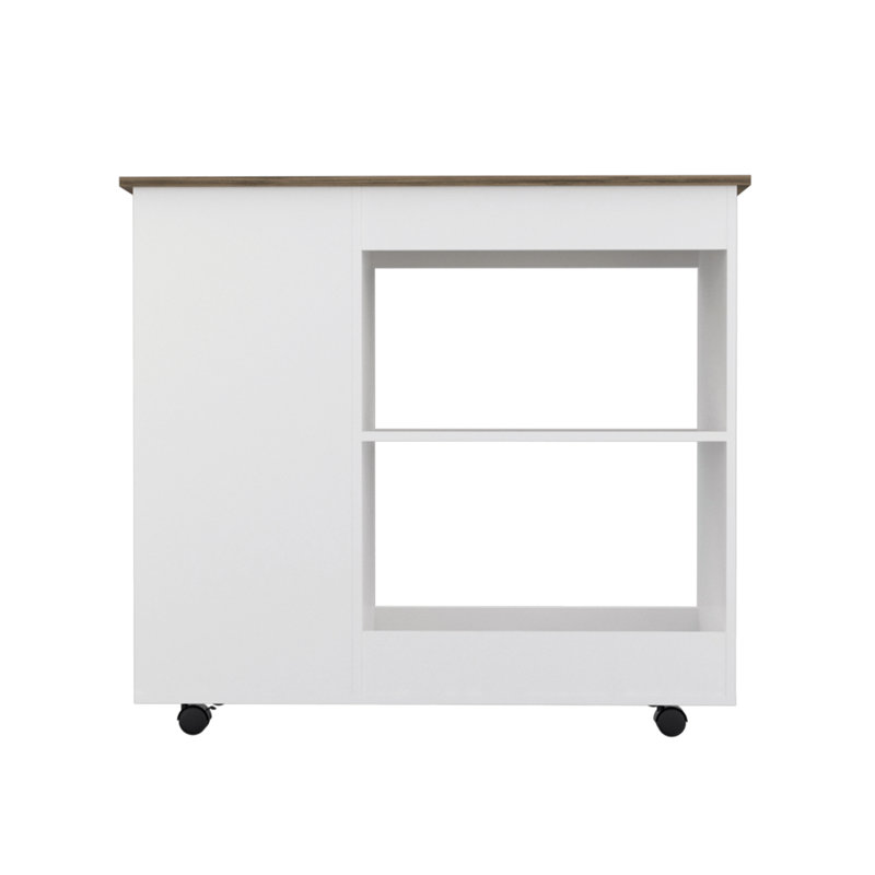 Versatile Kitchen Cart with Abundant Storage and Mobility for Efficient Cooking