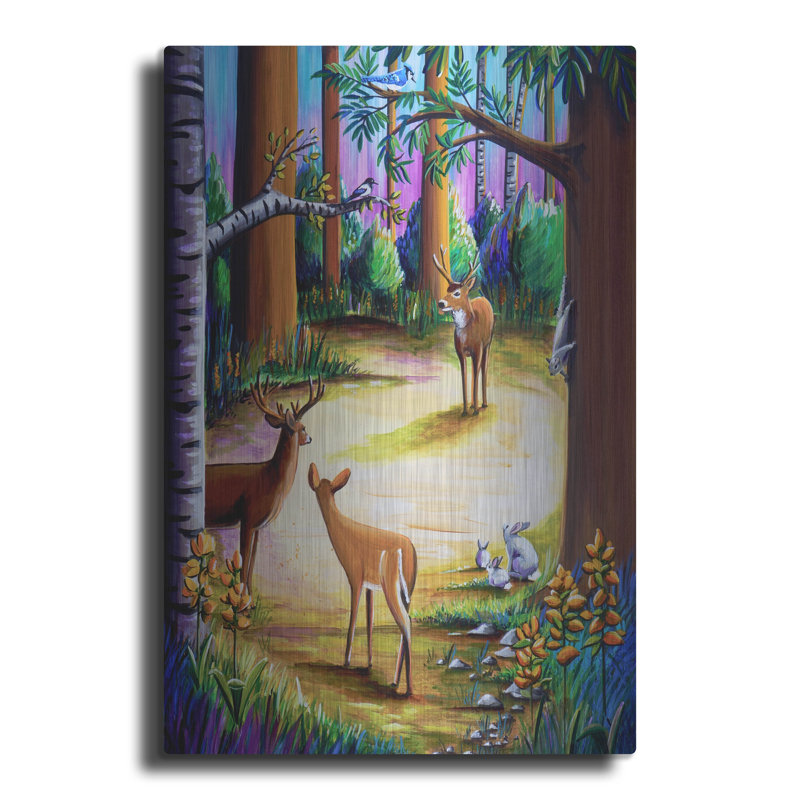 «Milli Pines» par Cindy Thornton, Millwood Pines, art mural en métal, H 24 po x l 16 po