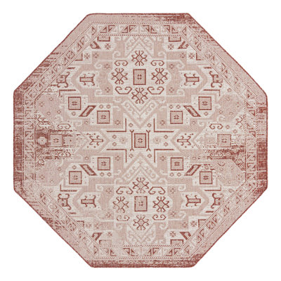 Tapis intérieur / extérieur bleu Allexis Southwestern