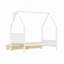 Cadre de lit Montessori avec 2 tiroirs de rangement, lit en bois en forme de maison avec tête de lit, sommier non requis, montage facile-134067900-134067901