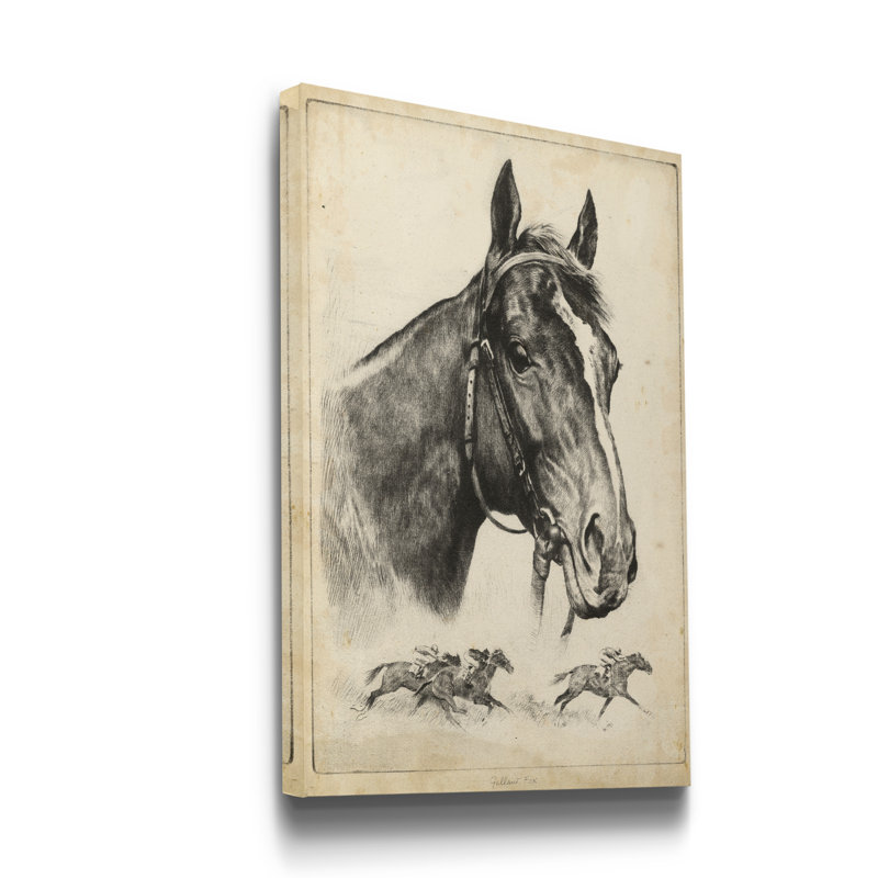Reproduction d’art sur toile tendue « Gallant Fox », H 36 po x l 24 po x P 1 po