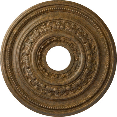 Médaillon de plafond H 17,625 po x l 17,625 po x P 1,875 po Orleans