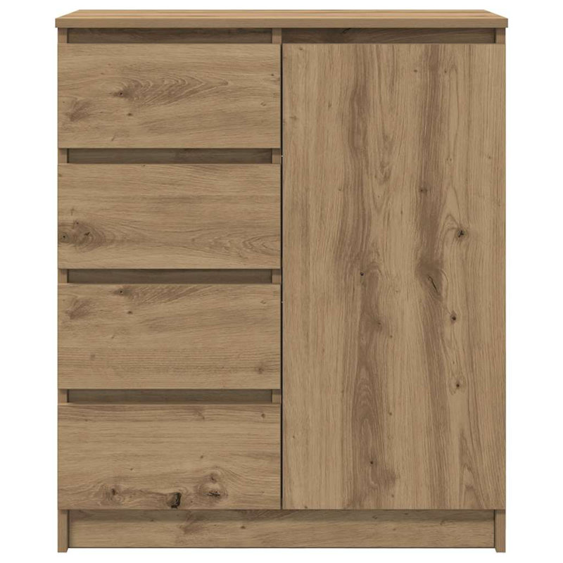 Sideboard With Drawers 71X35x84 Cm Engineered Wood, Artisan Oak