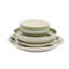 Service de table en grès 16 pièces Gibson Home Kenwood Shores, assiettes et bols peints à la main, service pour 4 - rayures vertes-114485492