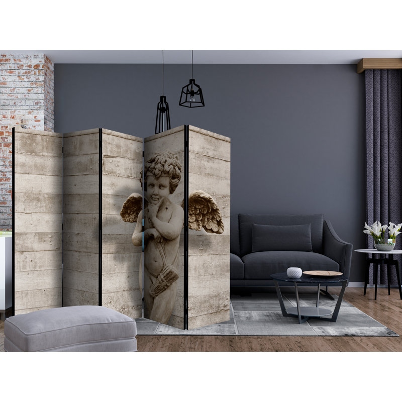 Demmer 172cm H Folding Room Divider, 5