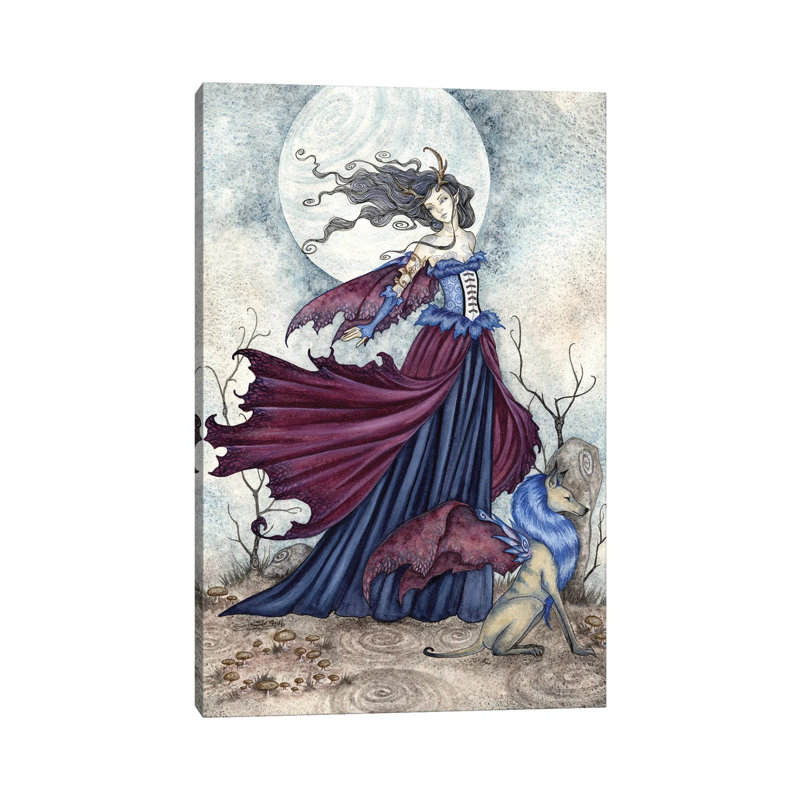 «The Moon Is Calling» par - Toile tendue, H 60 po x l 40po x P 1,5 po