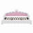 Upholstered Princess Daybed With LED Lights And Crown Headboard-454142086