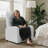 Adjustable Recliner Sofa Chair – Breathable Cotton-Linen Fabric Single Chair For Adults, Perfect For Living Room Relaxation-485357508