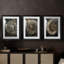 ABSTRACT Series CXCIX - Impression sur mesure encadrée de qualité supérieure - 3 pièces-465568215-465568209