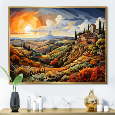 Italie, Toscane, vignobles III, sur toile