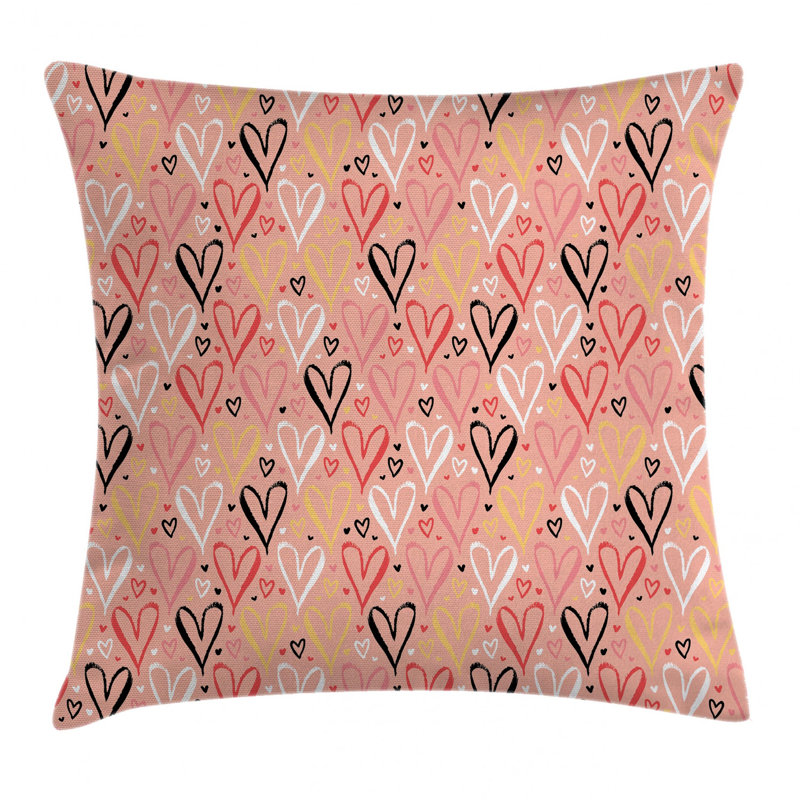 Housse de coussin décoratif 26 po corail