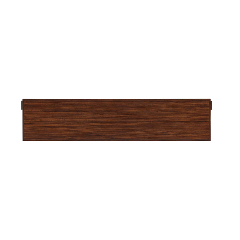 Langston Rectangular Brown Wood and Metal Console Table