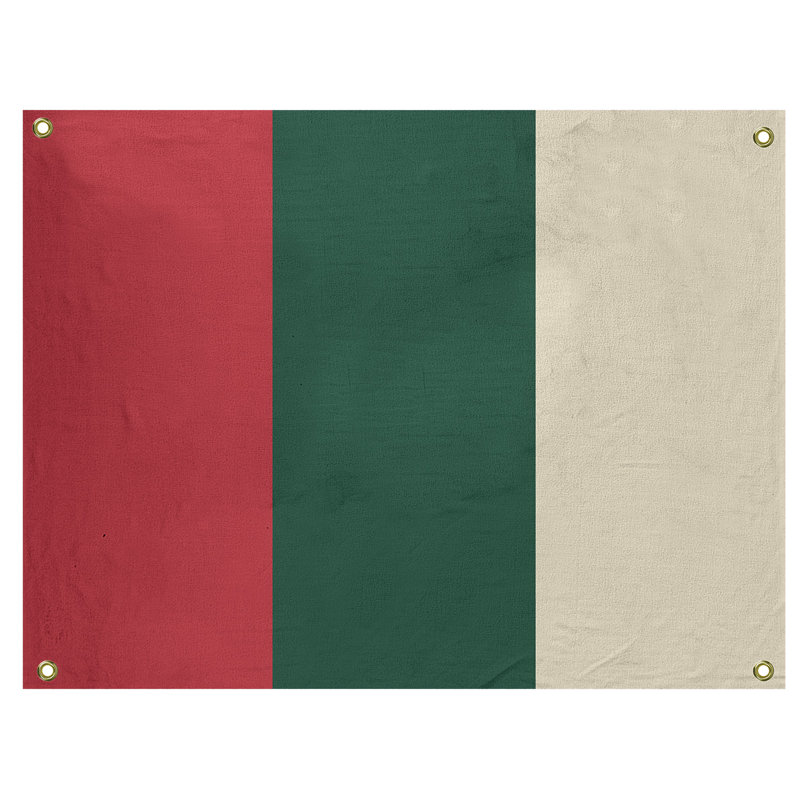 Tapisserie de polyester Minnesota, H 26 po x l 36 po x P 1 po, Rouge Iron Range / vert forêt / blé du Minnesota