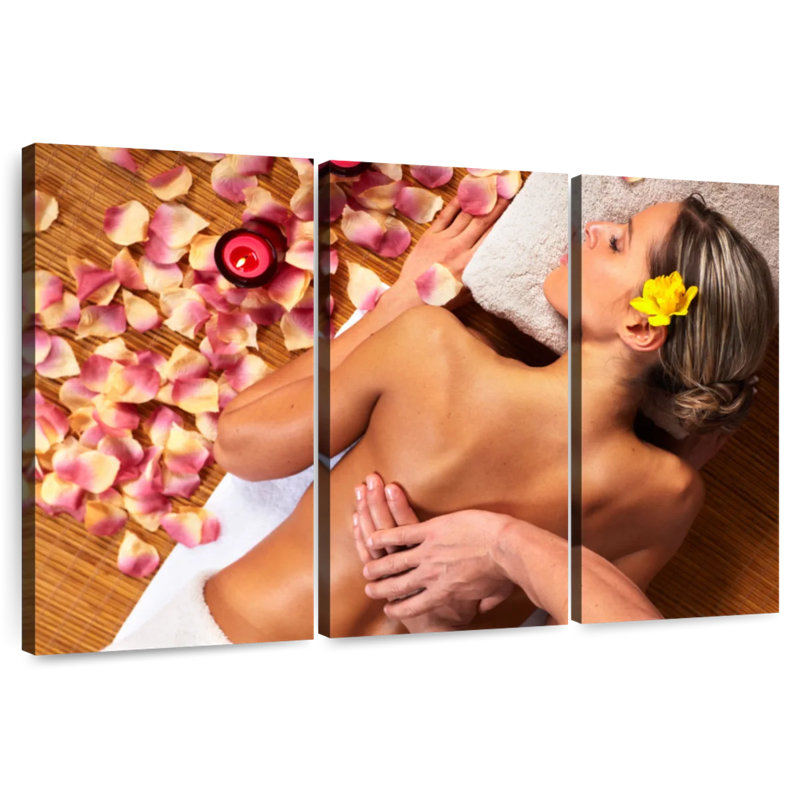 Kerrick Floral Back Massage Spa, 24" H x 38" W