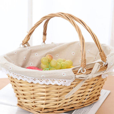 Nolene Wicker Picnic Basket , Service for 1