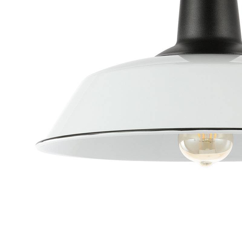 Plafonnier semi-encastré 1 lumière 14 po, Blanc