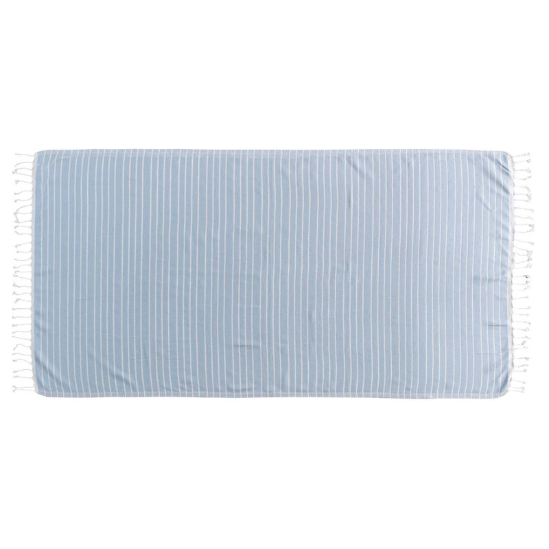 Serviette de bain Kaftan Carmen, Bleu pastel