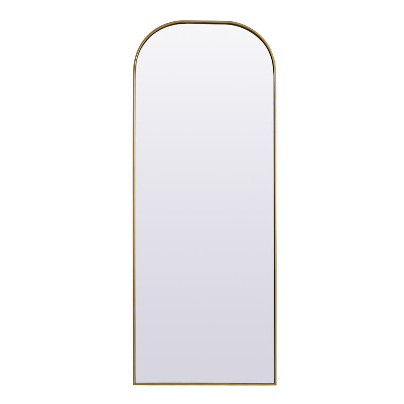 Miroir mural Sabine, 74 po x 28 po, Laiton