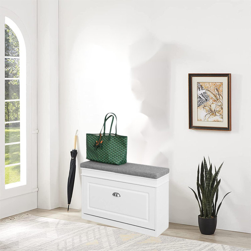 Gianmichael Polyester Blend Upholstered Storage Bench