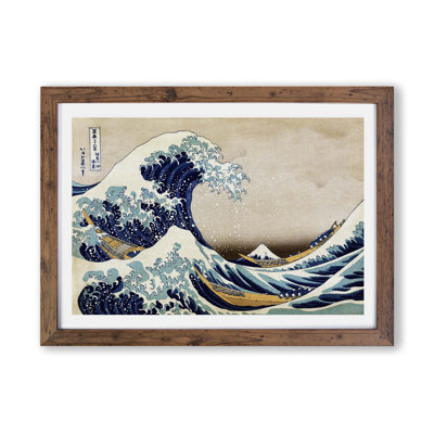 Great Wave Of Kanagawa by Katsushika Hokusai - Single Picture Frame Print