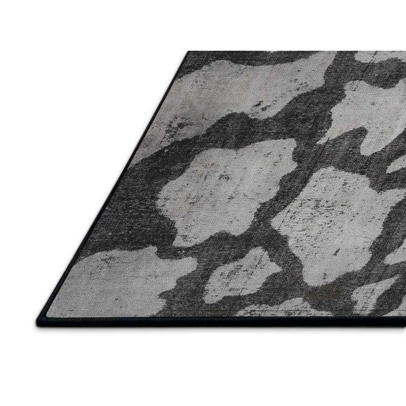 Tapis gris zone contemporaine, Rectangle 7 pi x 9 pi