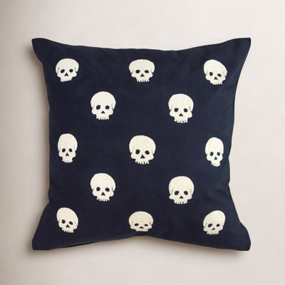 Spooky Skulls Halloween Throw Pillow