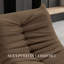 Pouf poire surdimensionné et confortable, fauteuil de coin foyer, canapé de sol relaxant, canapé ergonomique une place avec tissu doux pour salon et chambre, brun