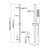 Stainless Steel Adjustable Handheld Showerhead-104828624