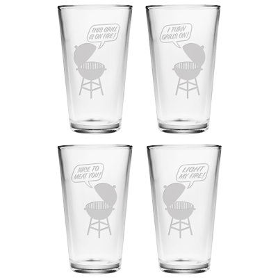 Grill Talk 16oz. Pint Glass