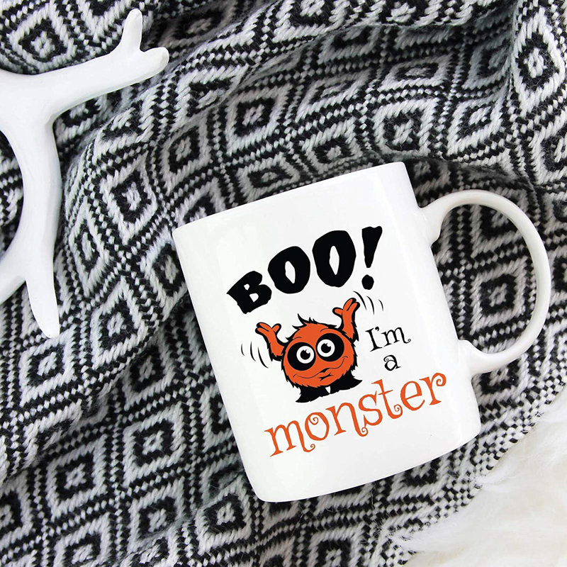 Grande tasse à café boo i is a monster Tessio