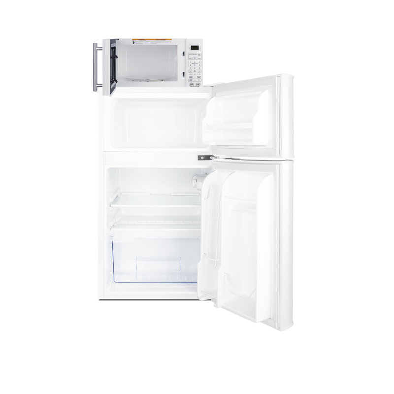 Microwave/Refrigerator-Freezer Combination with Allocator, Right Hand Swing