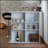 White High Gloss 6-Shelf Bar Table