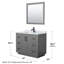 Ensemble de meuble-lavabo simple autoportant 42 po avec plateau en marbre Miranda-97924015-97924012
