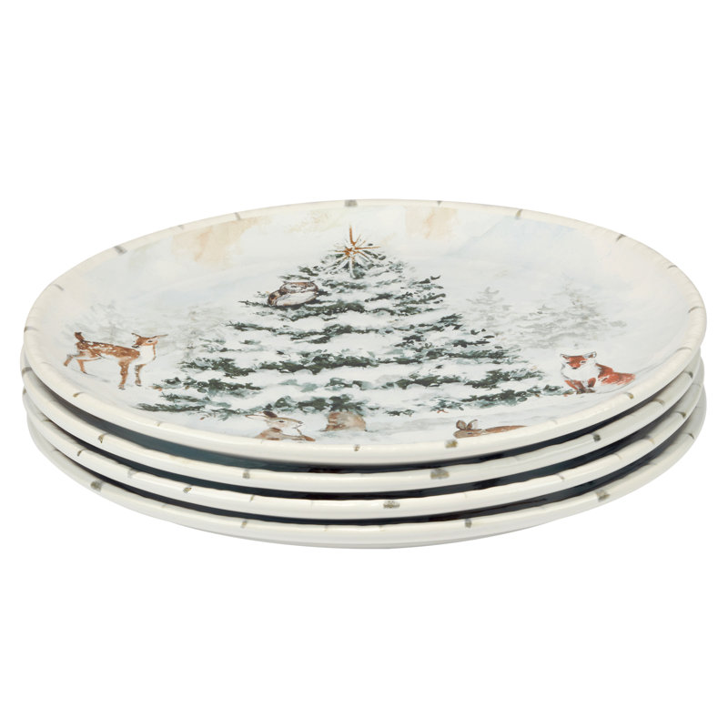 Ensemble de 4 assiettes Winter's Frost