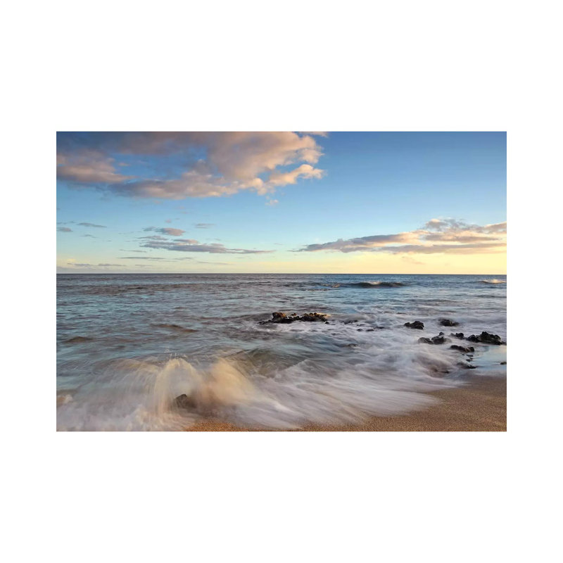 Salt Pond Beach 1 Piece Wrapped Canvas Wall Art, 20.32cm H x 30.48cm W x 1.91cm D