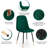 5-Piece Dining Table Set,  Wooden Kitchen Table With Upholstered Velvet Chairs-717032108-717032110