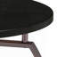 Table basse gris foncé et nickel noir