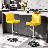 360° Swivel Counter Height Bar Stools, Faux Leather Adjustable Bar Chairs For Kitchen Or Home Bar-1984431839-1984431831