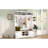 VIBE HAUS 71''H Farmhouse Hall Tree with Bench and Shoe Storage, 5-in-1 Modern Entryway Storage Organizer Cabinet with  Coat Rack,4 Shoe Cubbies & 7 Hooks for Hallway, Entryway, Living Room