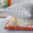 Embroidered Reversible Throw Pillow