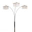 Lampe sur pied 84 po avec 3 arches en cristal