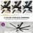 Wrought Studio™ 72'' Ceiling Fans with Lights and Remote Control for Indoor-1914596046