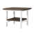 Plateau gris foncé / base blanche