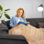  Zahra Blanket/Throw For Sofa Chair Bed Ochre-1158249904-1158249902