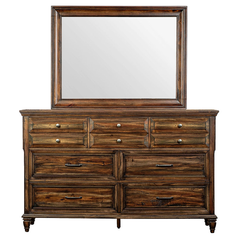 Miroir de commode Damarrea, Brun